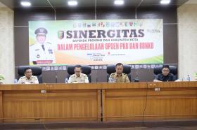 Rapat Koordinasi Bapenda Provinsi Lampung dengan Bapenda Kabupaten/Kota se-Provinsi Lampung terkait pengelolaan Opsen PKB dan BBNKB