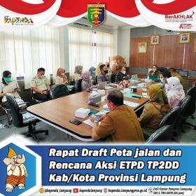 Rapat Draft Peta Jalan dan Rencana Aksi TP2DD Provinisi Lampung