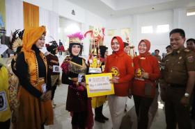 Bapenda Lampung meraih juara III Lomba Senam Cak Culay Nabuy Nabuy dalam rangka memeriahkan agenda HUT Provinsi Lampung ke-59